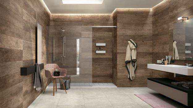 Оформление стен в ванной комнате, 5 вариантов отделки 04