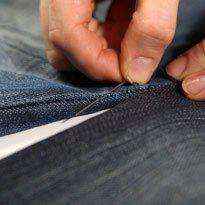 Как превратить старые джинсы в уютный гамак 10 | Дока-Мастер