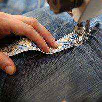 Как превратить старые джинсы в уютный гамак 14 | Дока-Мастер