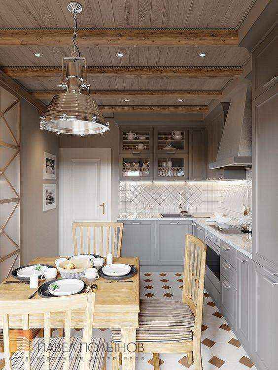 Потрясающие идеи для маленькой уютной кухни 39 | Дока-Мастер