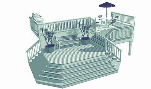 Лучшие проекты террасы для загородного дома 61 | Дока-Мастер