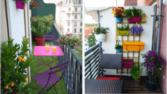 10 ярких идей для маленького балкона 45 | Дока-Мастер