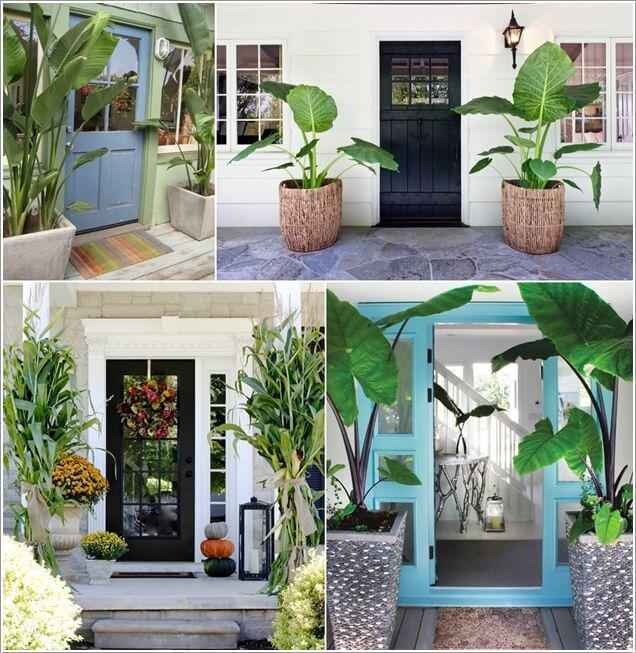 Как украсить входную дверь растениями 11 | Дока-Мастер