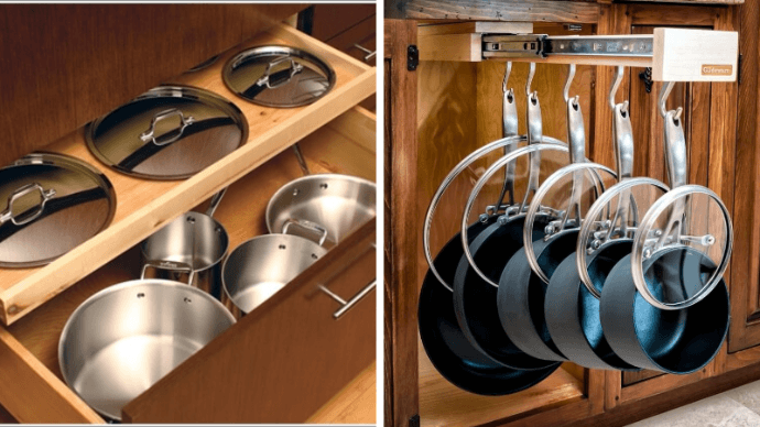 Как хранить кастрюли и сковороды 1 | Дока-Мастер