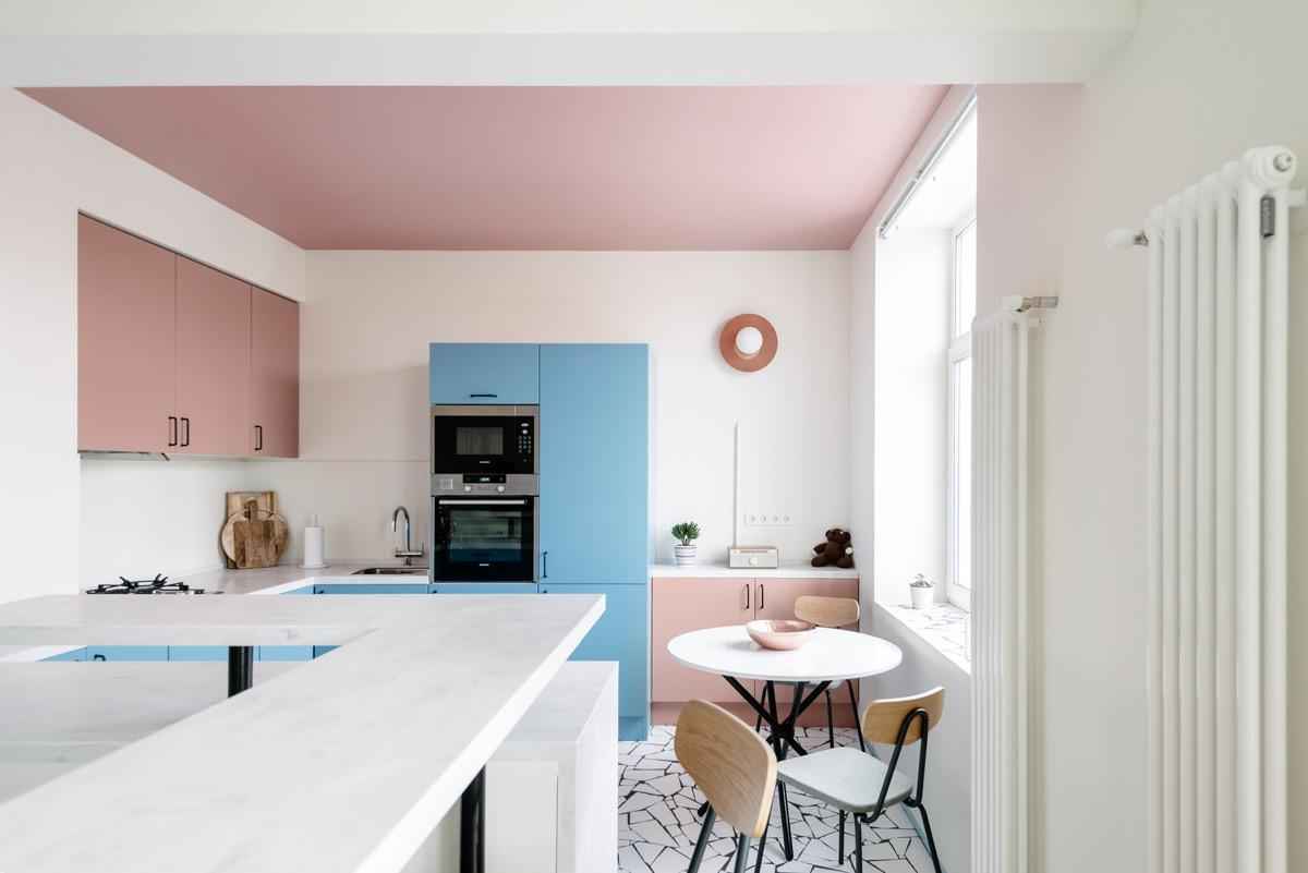 20 идей кухонь в розовом цвете 14 | Дока-Мастер