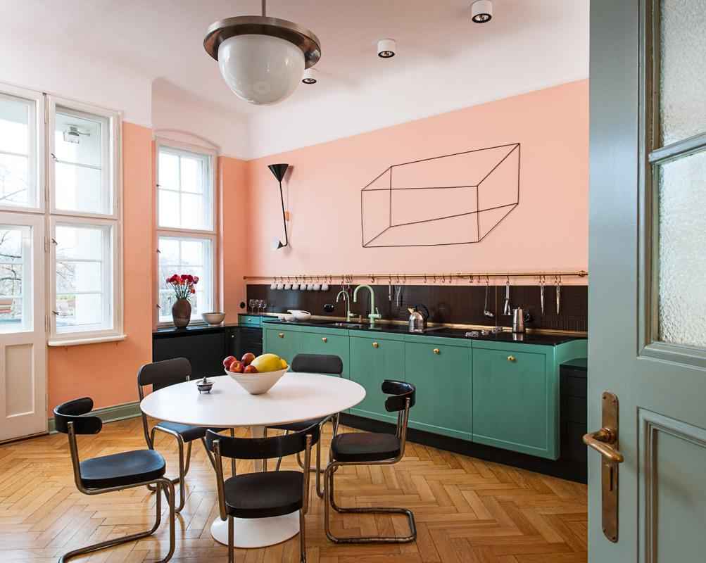 20 идей кухонь в розовом цвете 16 | Дока-Мастер