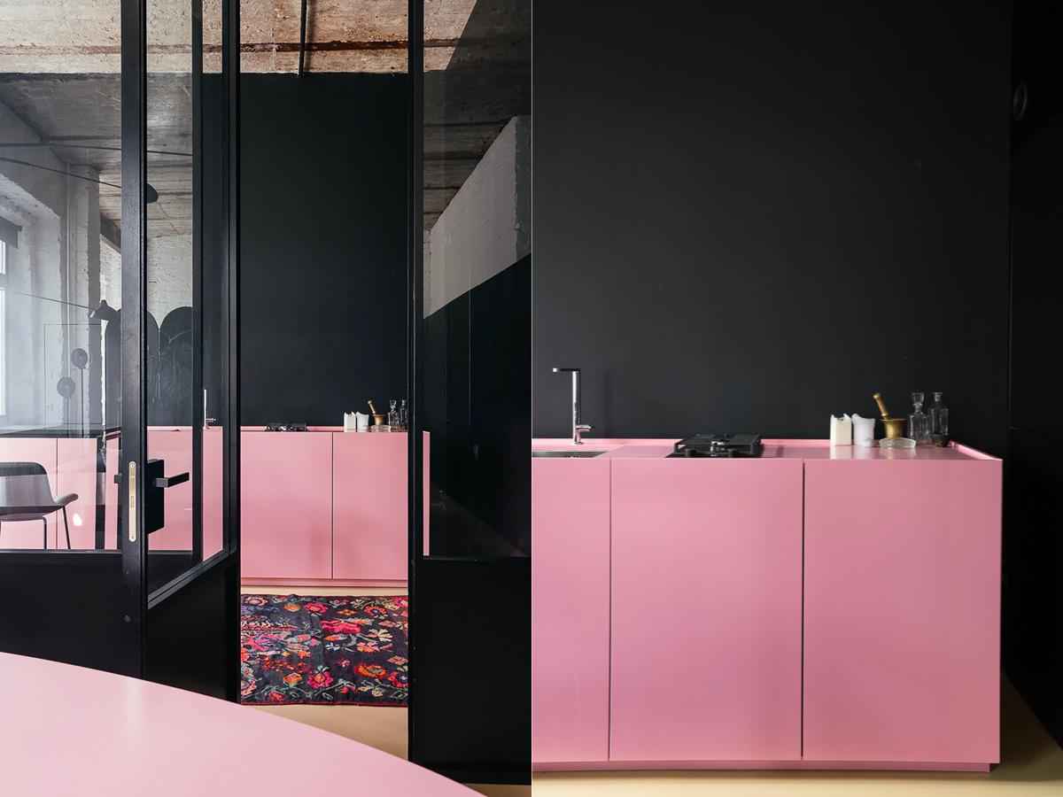 20 идей кухонь в розовом цвете 25 | Дока-Мастер