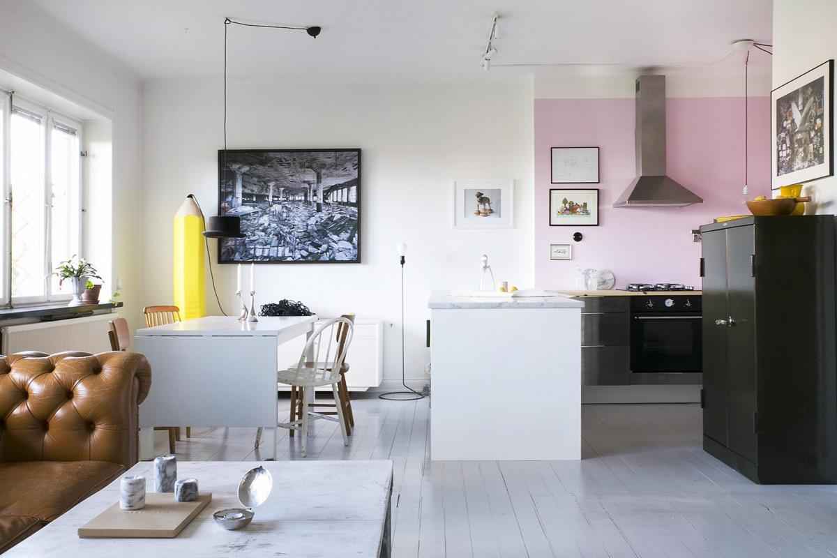 20 идей кухонь в розовом цвете 10 | Дока-Мастер