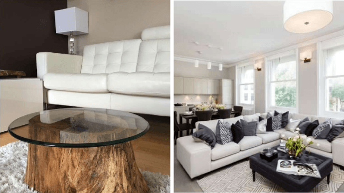 10 идей как украсить гостиную белым диваном 1 | Дока-Мастер