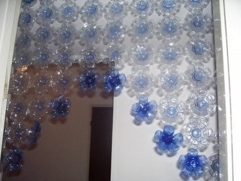 Потрясающие цветочные шторы из пластиковых бутылок 2 | Дока-Мастер