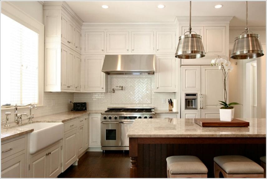 10 способов использования пространства над кухонными шкафами 7 | Дока-Мастер