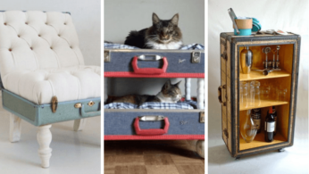 Творческие идеи использования старых чемоданов 39 | Дока-Мастер