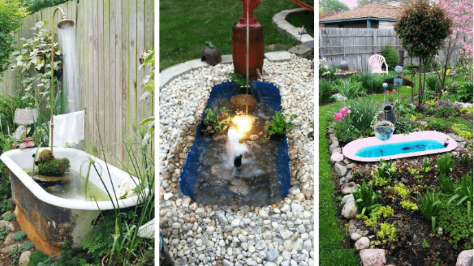 10 проектов садовых прудиков из ванны своими руками 1 | Дока-Мастер