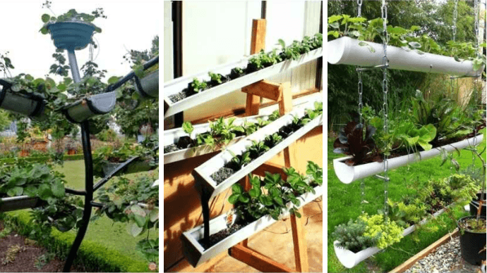 10 идей висячих садов из труб 1 | Дока-Мастер