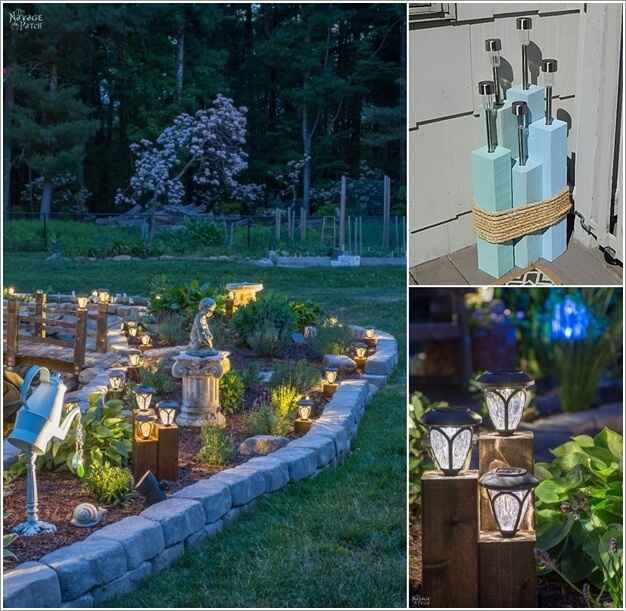 15 идей нестандартного оформления садовых фонарей 11 | Дока-Мастер