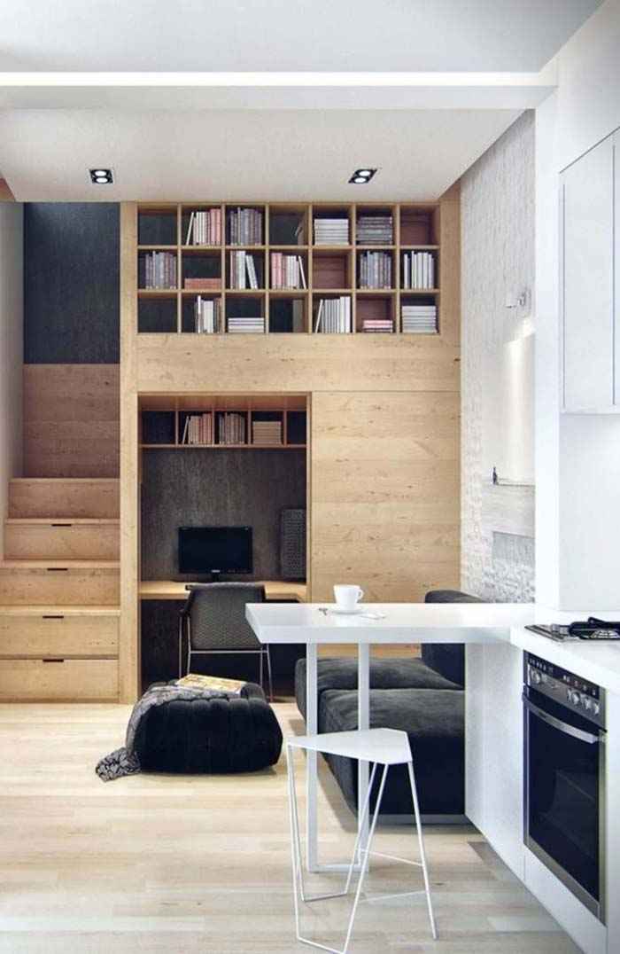 Идеи оформления маленьких квартир. Правила и примеры 13 | Дока-Мастер