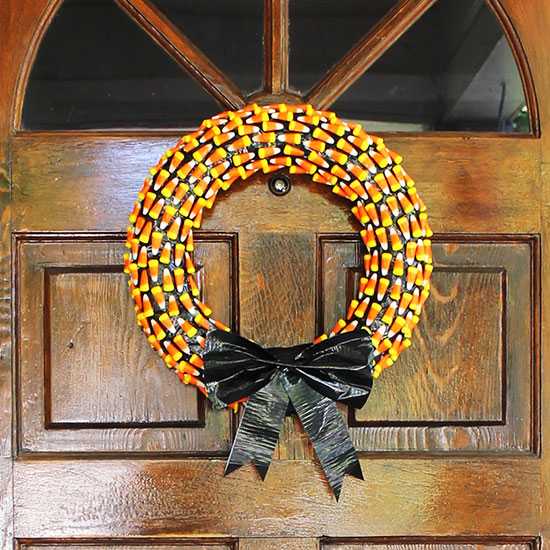 Венки для украшения входной двери на Хэллоуин своими руками 17 | Дока-Мастер