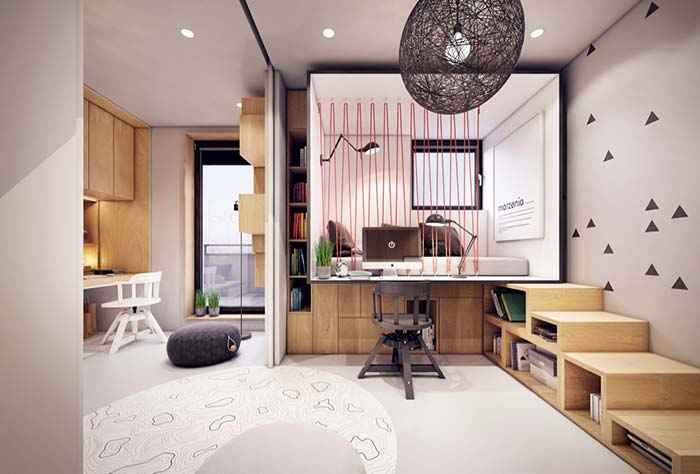 Идеи оформления маленьких квартир. Правила и примеры 18 | Дока-Мастер