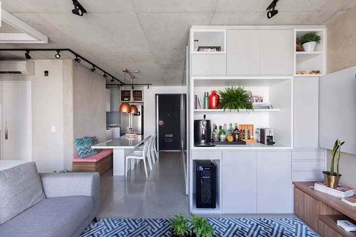 Идеи оформления маленьких квартир. Правила и примеры 27 | Дока-Мастер