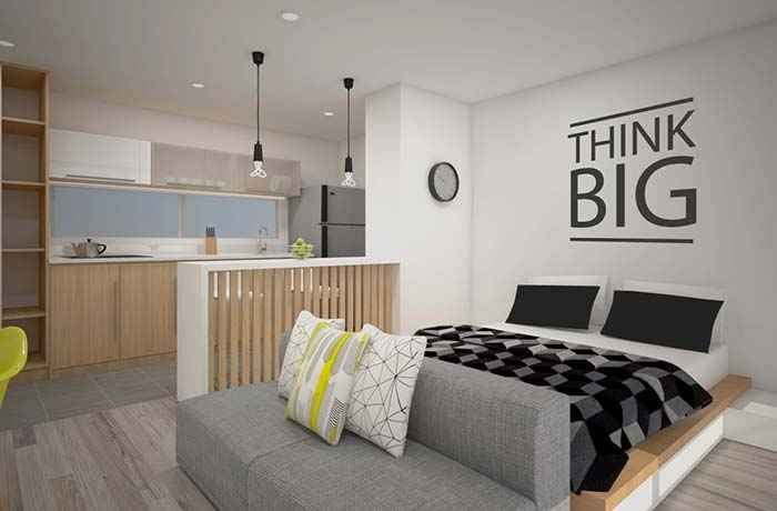 Идеи оформления маленьких квартир. Правила и примеры 31 | Дока-Мастер