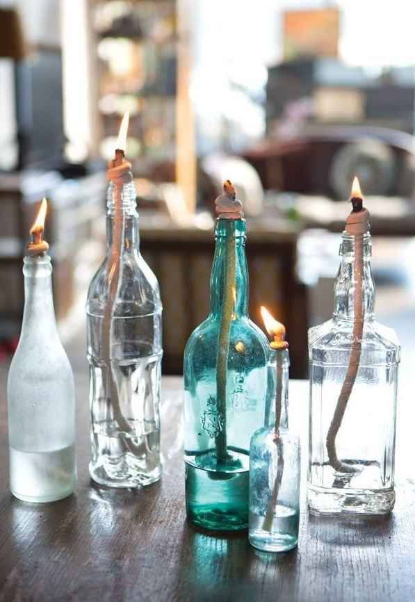 27 идей поделок из стеклянных бутылок 5 | Дока-Мастер