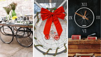 Интересные идеи домашнего декора из старого велосипедного колеса 146 | Дока-Мастер