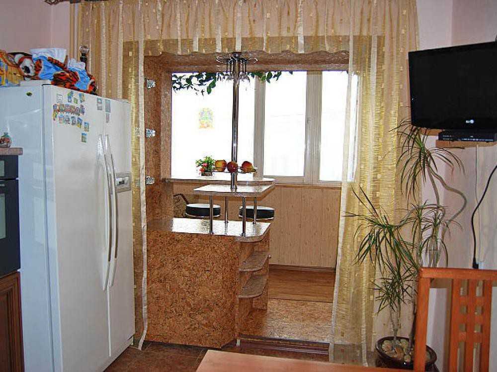 Как увеличить небольшую кухню за счет балкона или лоджии 14 | Дока-Мастер