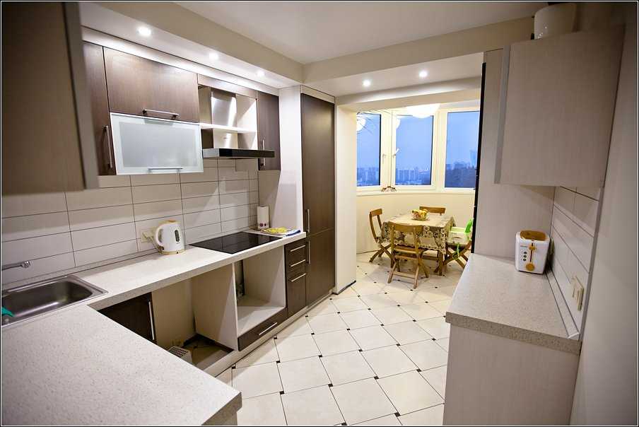 Как увеличить небольшую кухню за счет балкона или лоджии 26 | Дока-Мастер