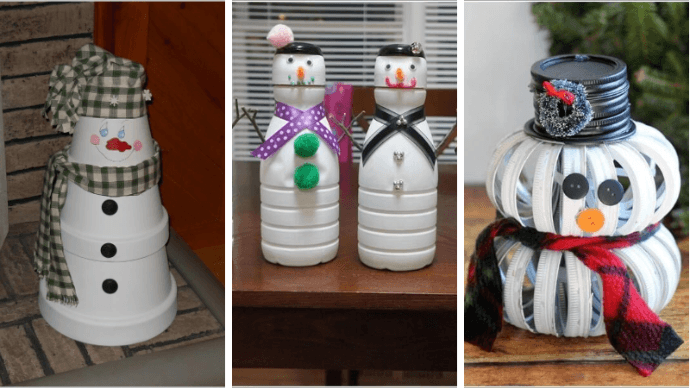10 способов сделать снеговика из подручных средств 1 | Дока-Мастер