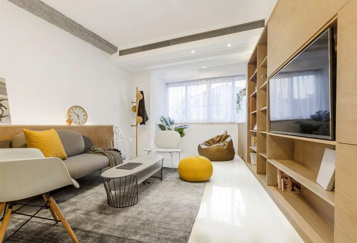 Современный дизайн квартиры площадью 40 м² 4 | Дока-Мастер