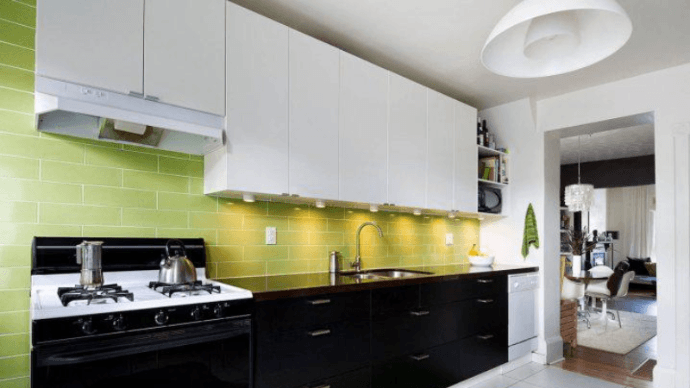Идеи двухцветных шкафов для кухни 1 | Дока-Мастер