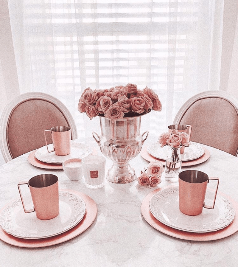 Millennial pink: 40 очаровательных идей домашнего декора 9 | Дока-Мастер