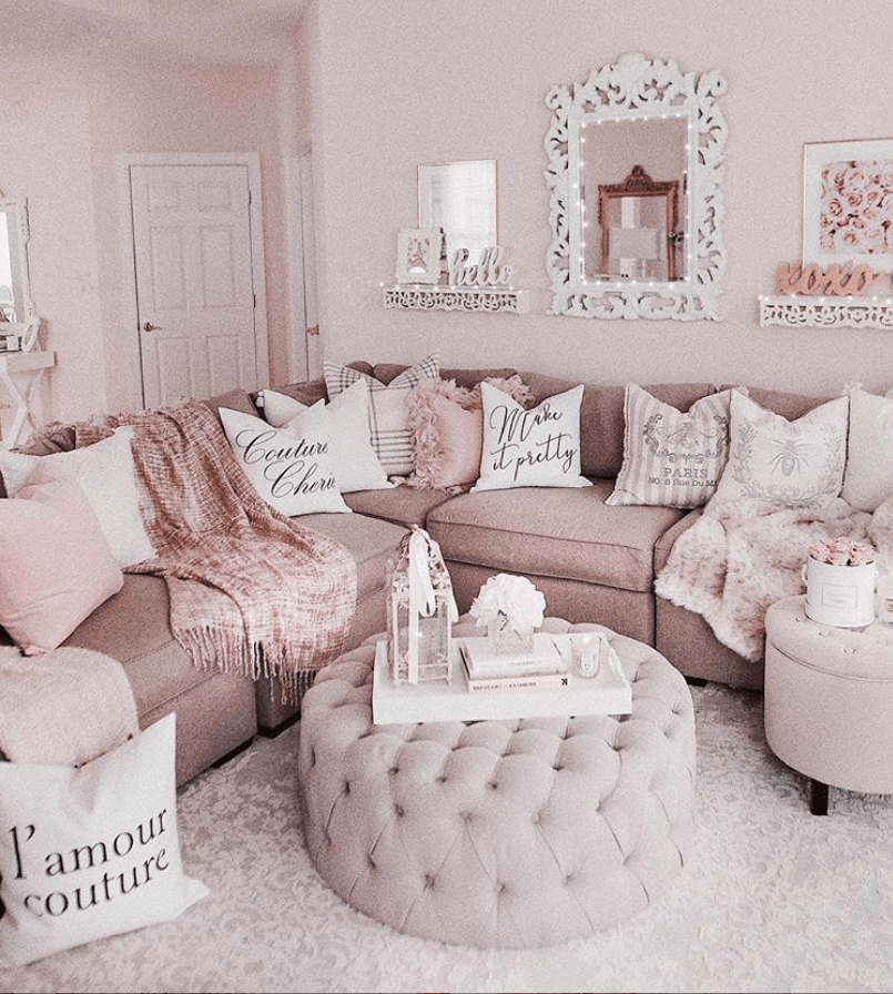 Millennial pink: 40 очаровательных идей домашнего декора 12 | Дока-Мастер