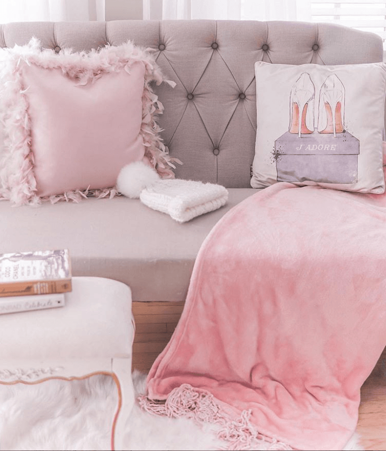 Millennial pink: 40 очаровательных идей домашнего декора 15 | Дока-Мастер