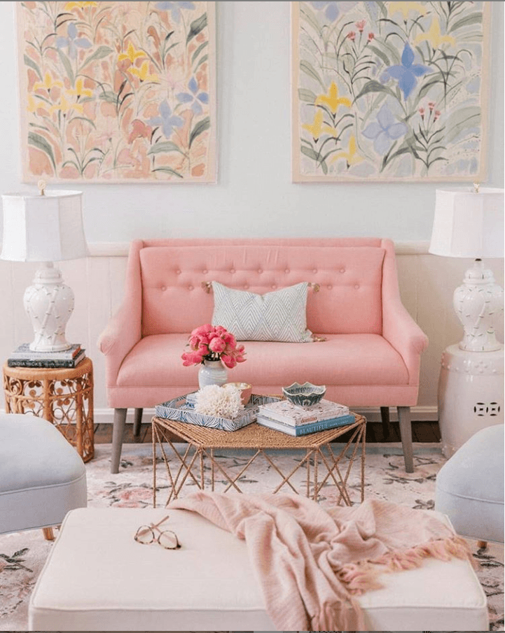 Millennial pink: 40 очаровательных идей домашнего декора 35 | Дока-Мастер